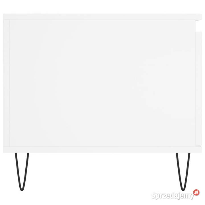 Stolik kawowy biały 100x50x45 materiał sprzedam