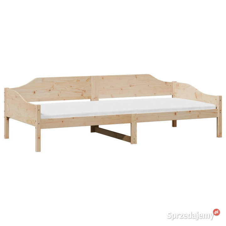 Łóżko bez materaca lite drewno sosnowe 80x200 207cm