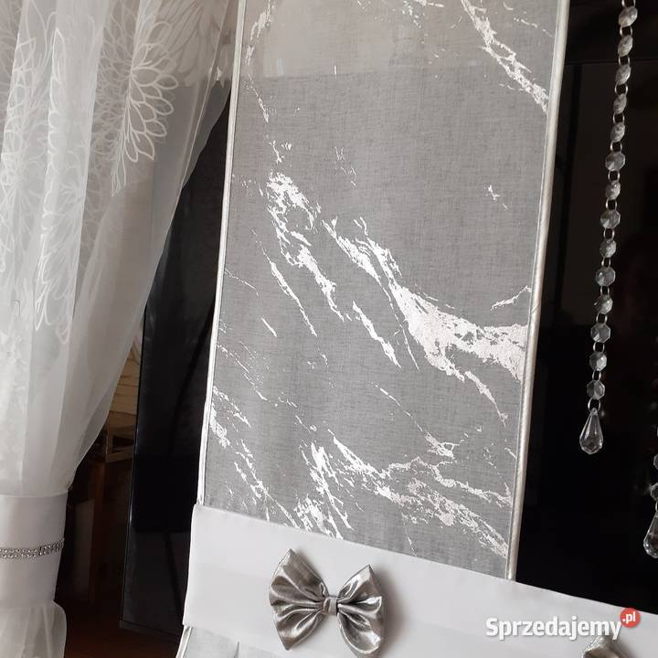 Firany panel z żabotem 3 kokardki Mława