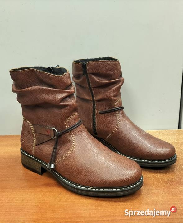 Buty botki Ocieplane Rieker 40 Rieker Wałbrzych