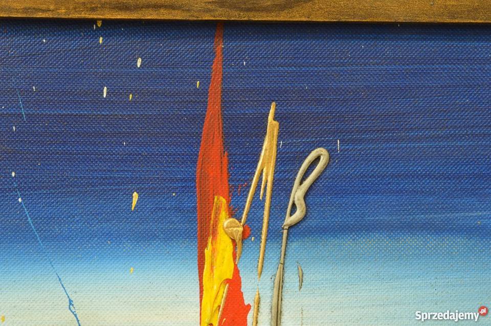 Obraz olejny malowany na płycie INSPIRACJE o Warszawa