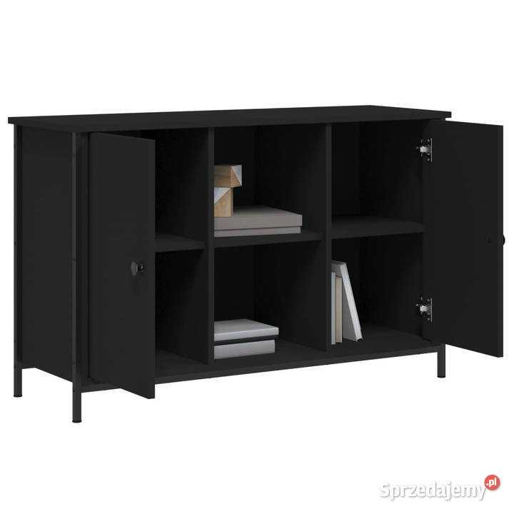 Szafka pod TV czarna 100x35x65 materiał Warszawa