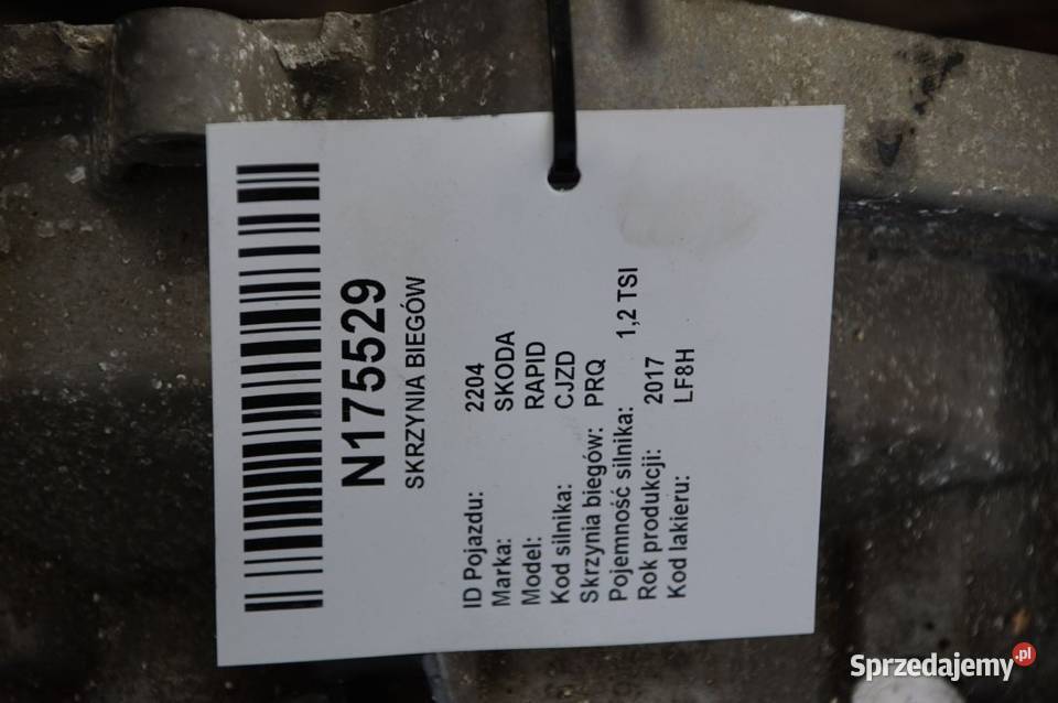 SKRZYNIA BIEGÓW SKODA RAPID PRQ sprzedam