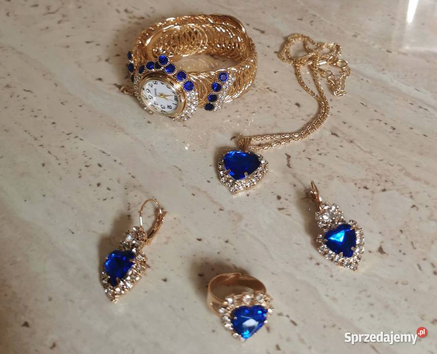 Komplet biżuterii z zegarkiem nastolatki Lędziny