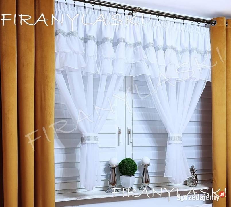 Firana do salonu kuchni firanki falbanki