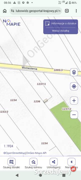 Działka budowlana 2695m2 w Lubowidzu woj Lubowidz