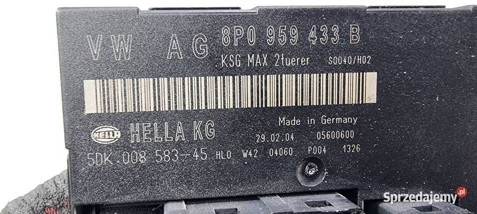 MODUŁ AUDI A3 8P 8P0959433B osobowe