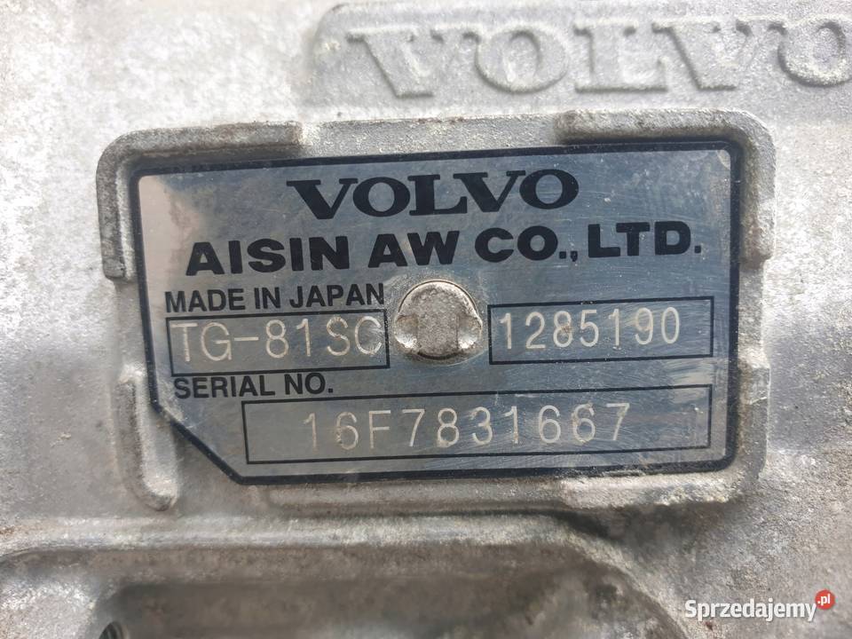 AUTOMATYCZNA SKRZYNIA BIEGÓW Volvo S90 V90 II 20 Chełm