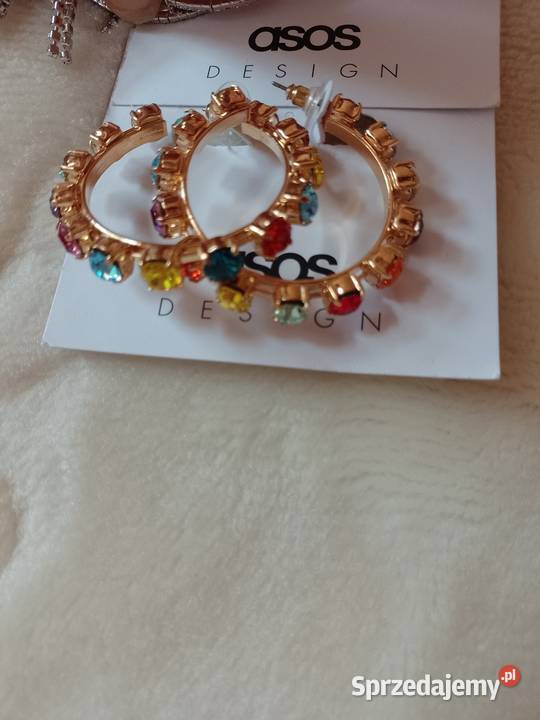 ASOS Bogato zdobione kolczyki wieczorowe koła Dla kobiet Kraków