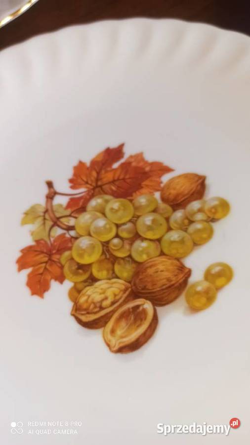 Talerzyk deserowy z owocami Hartporzellan Gdańsk