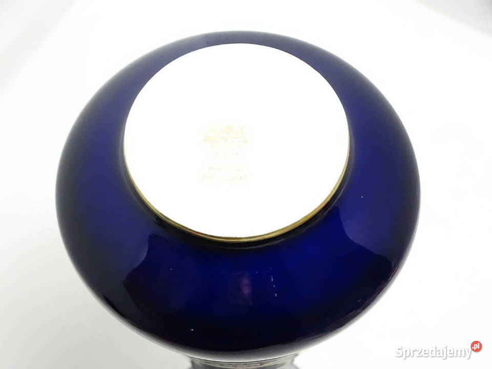Duża Wazon Porcelanowa KPM Bavaria Echt Cobalt
