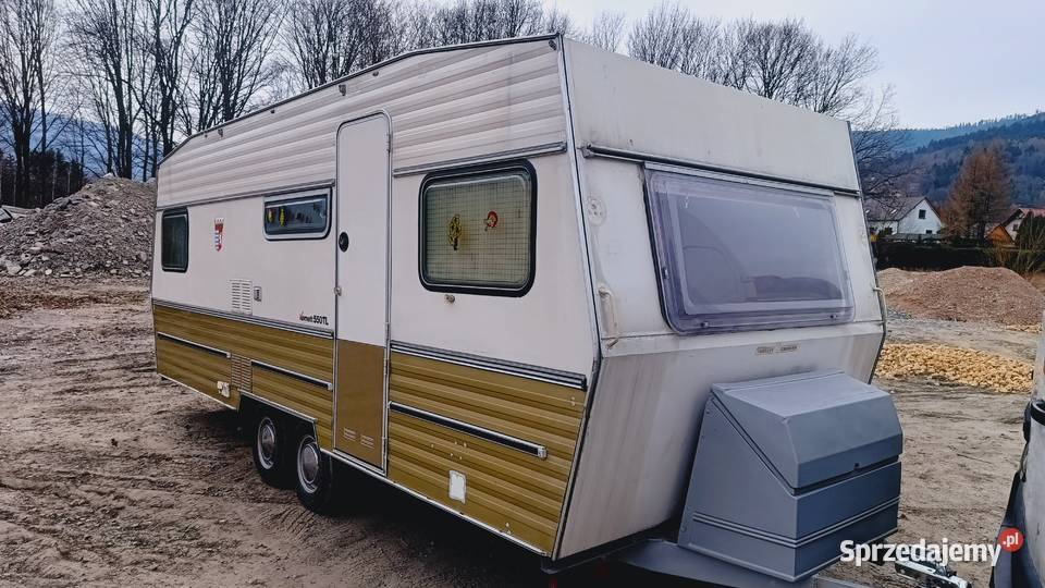 przyczepa kempingowa campingowa kemping DOMEK Międzybrodzie Bialskie sprzedam