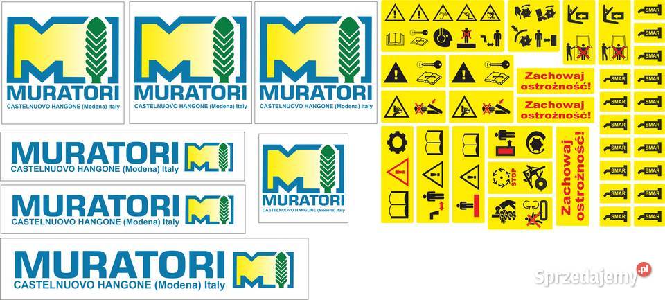 Naklejki Muratori zestaw Bydgoszcz sprzedam