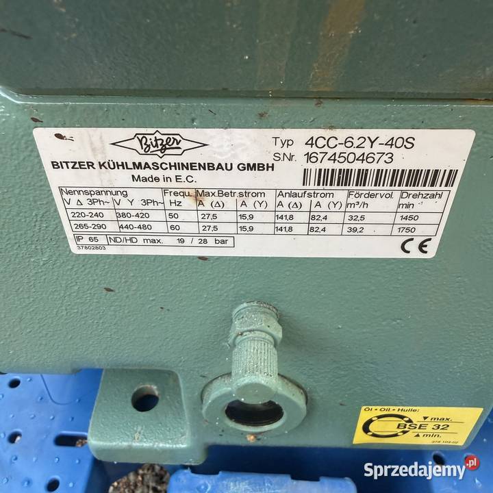 Sprężarka Bitzer 4CC62Y40S 325 mh Paczków