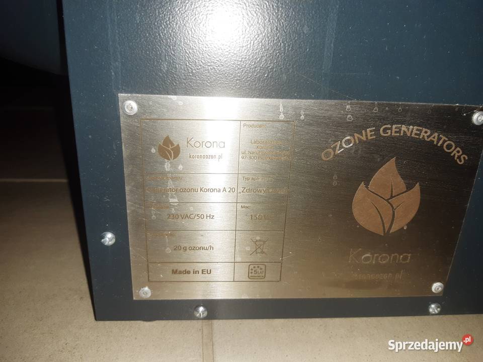 Ozonator Korona A20 Inowłódz sprzedam