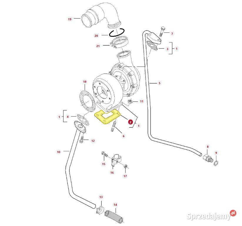 Uszczelka turbosprężarki Fendt Massey Ferguson Białystok