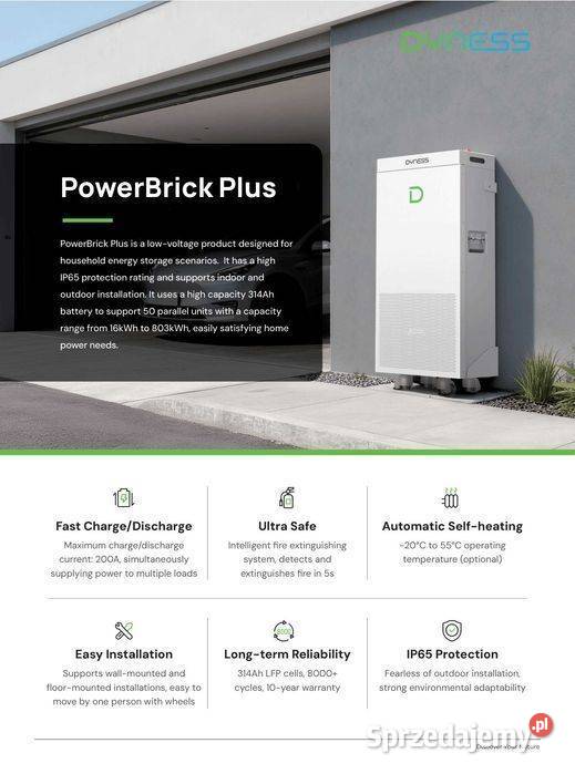 DYNESS POWERBRICK PLUS 1607 kWh z grzaniem IP65