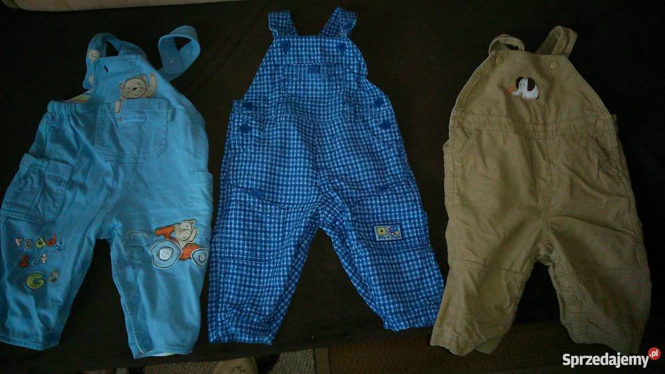 ogrodniczki chłopięce 68 markowe wielkopolskie sprzedam