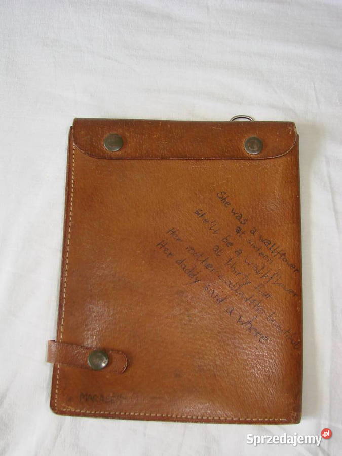 skórzany mapnik PZPATiR Pruszcz Gdański sprzedam