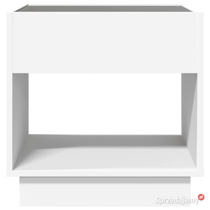Stolik kawowy z LED Infinity biały 50x50x50