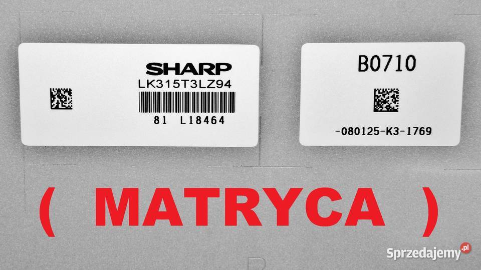 Moduł logiki TCON Sharp 8110A0956 telewizora kujawsko-pomorskie Bydgoszcz sprzedam