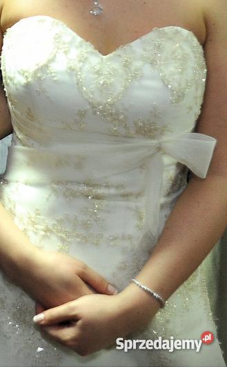 SUKNIA ŚLUBNA CLASSA C 627 ŚMIETANKA 3638 Rozmiar 36(S)