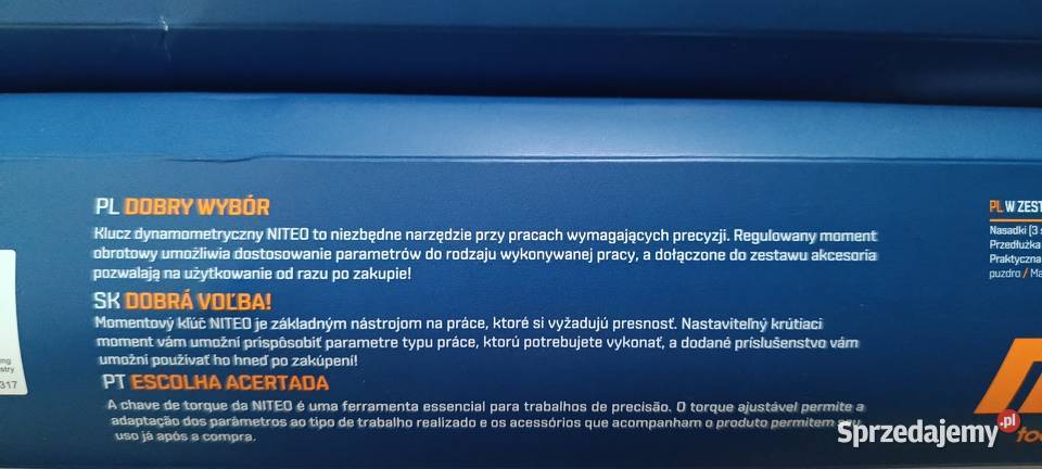 NITEO klucz dynamometryczny 12 z nasadkami do Ełk