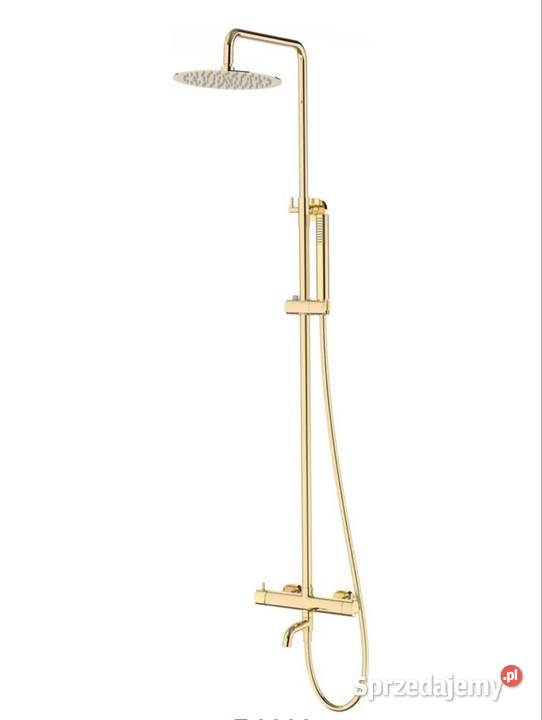 Corsan Kolumna prysznicowa LUGO złota z baterią