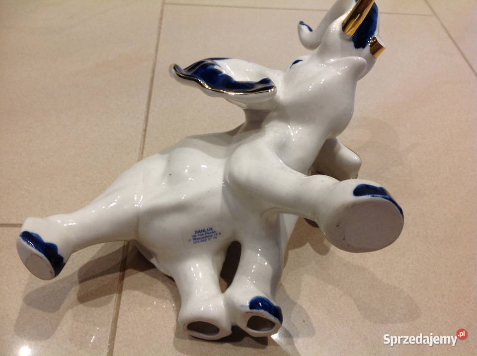 Figurka Słoń Porcelanowy Dekoracja lubuskie Nowa Sól