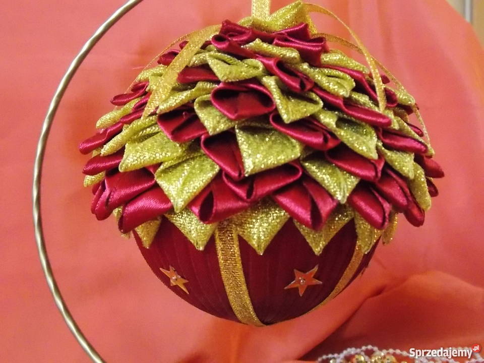 Bombki karczoch ze wstążki Nowy Sącz sprzedam