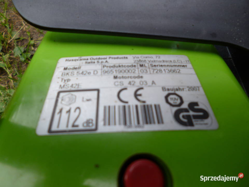 Piła spalinowa McCulloch Electrolux BKS 542e Łochów