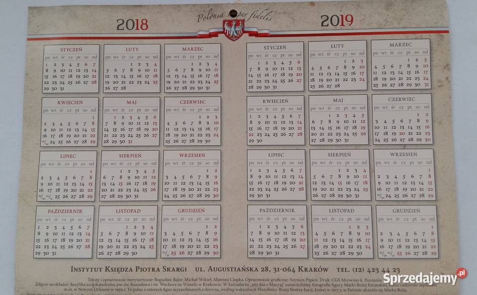 Kalendarz ścienny 2018r 365 dni z Maryją Poradniki, albumy i reportaże Łódź