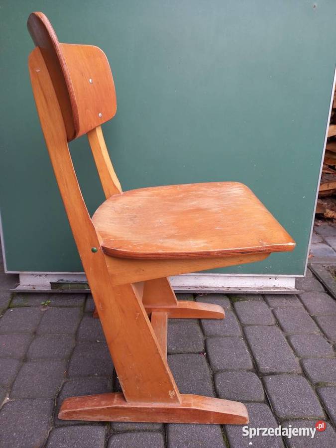 Krzesło szkolne Casala Niemcy lata 60 vintage wielkopolskie