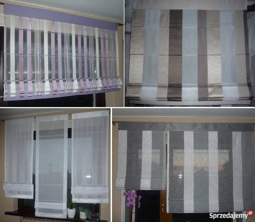 Roletki rzymskie na karnisz