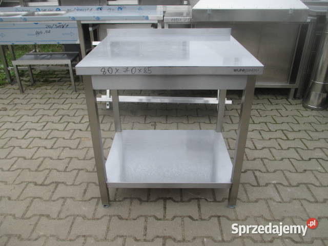 STÓŁ GASTRONOMICZNY Z PÓŁKĄ PRZYŚCIENNY 807085 Ostrów Wielkopolski sprzedam