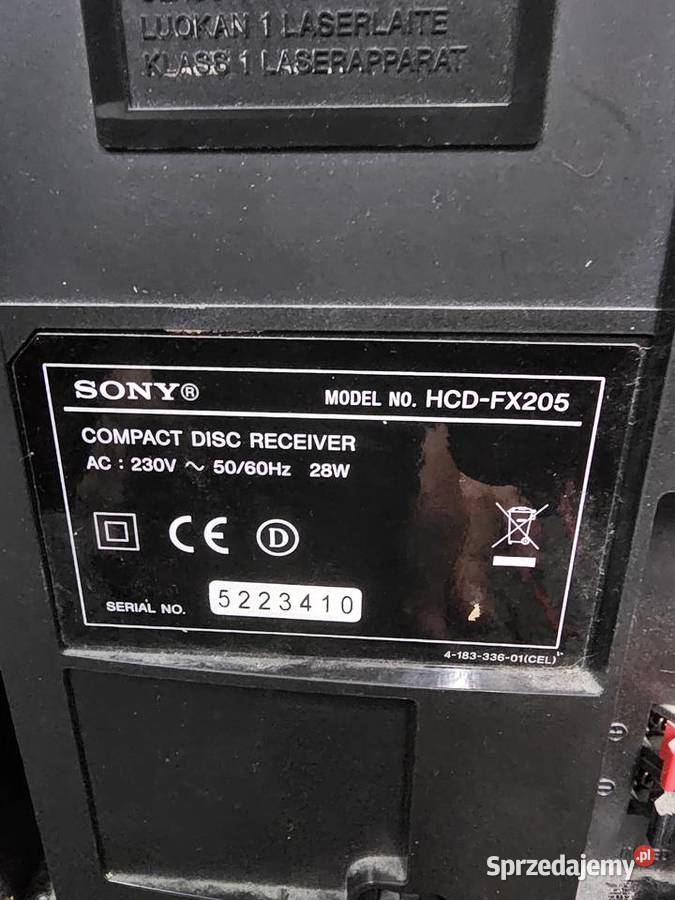 Wieża SONY CMTFX205 USB mp3 Kraków