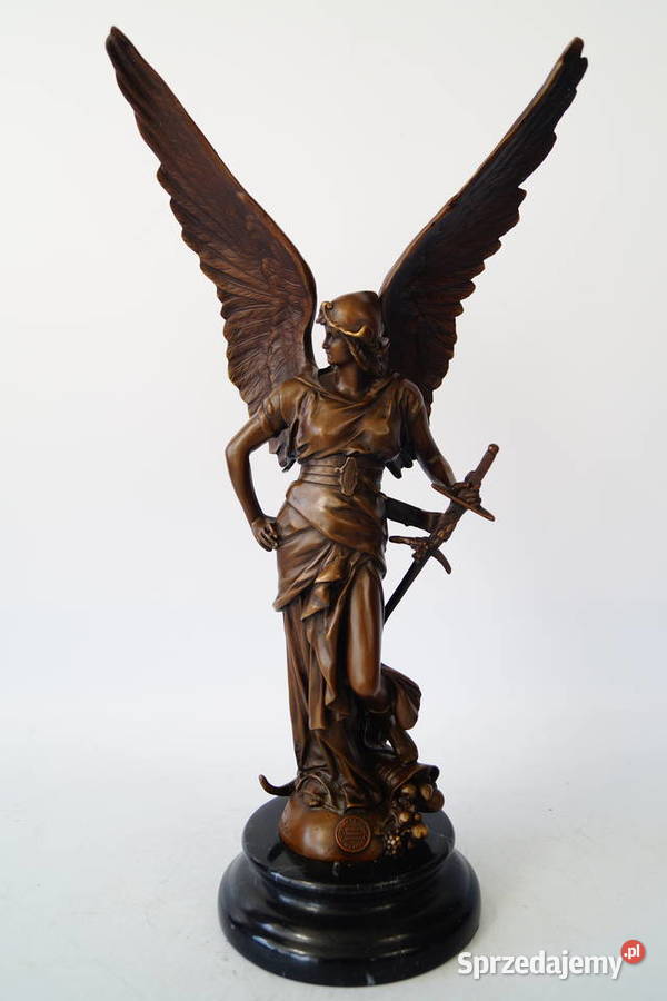 Archanioł z mieczem piękna figura z brązu rzeźba Gizałki sprzedam