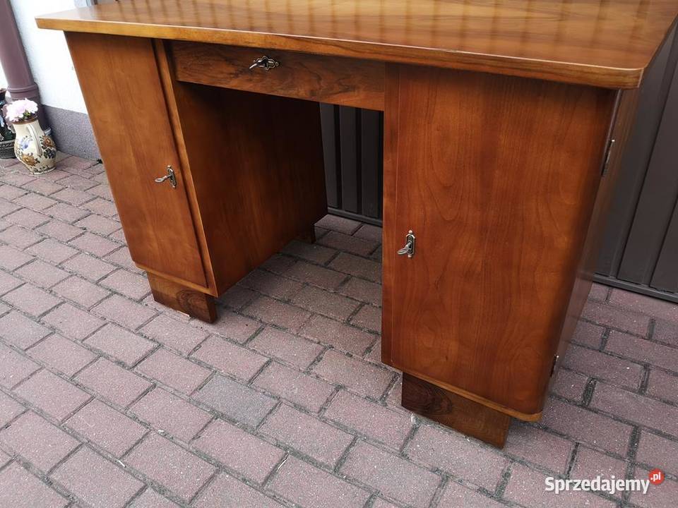Biurko ARTDECO Orzech Zgrabne Stare Antyk Swarzędz