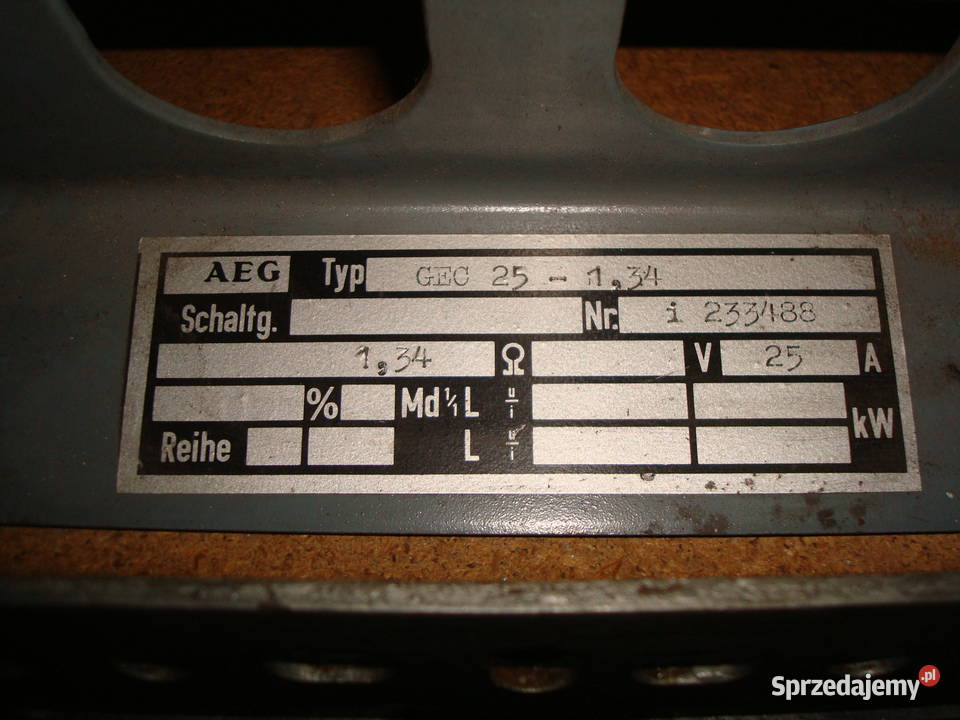 REZYSTOR AEG GEC25134 Poręba