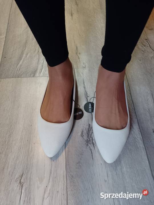 40 Seria WideFit Dzianinowe Baleriny wieczorowe Kraków