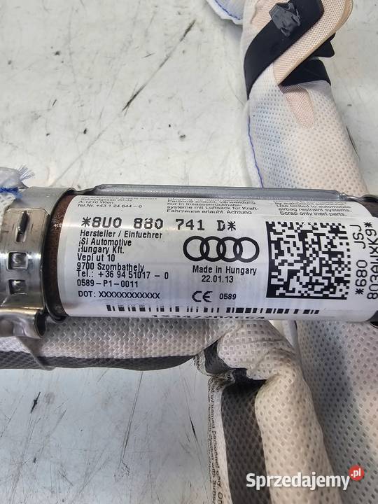 KURTYNA LEWA AUDI Q3 8U 8U0880741D ORYGINAŁ Przystajń