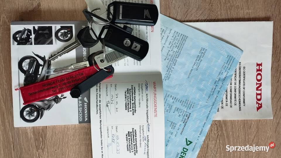 Sprzedam skuter Honda SH300i 2019 mały dolnośląskie Strzegom