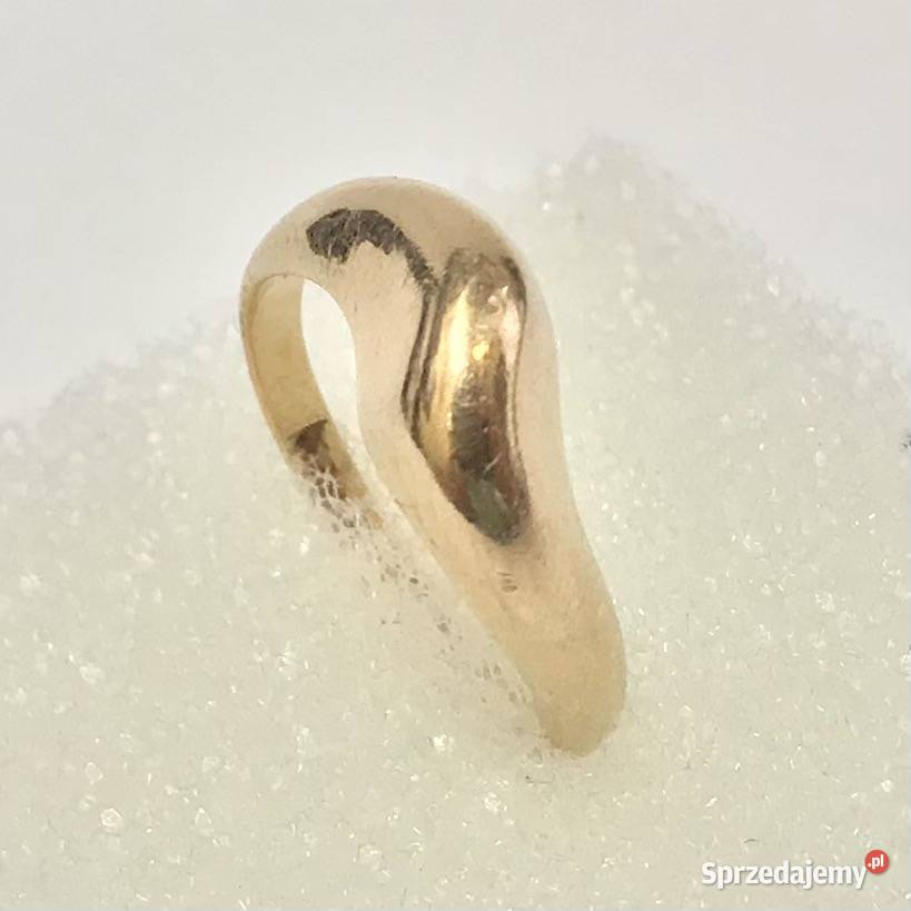 Złoty SYGNET damski z różowego ZŁOTA 585 14K Warszawa