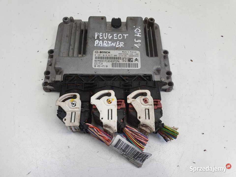 Peugeot Partner II 16 HDI STEROWNIK SILNIKA Rudka