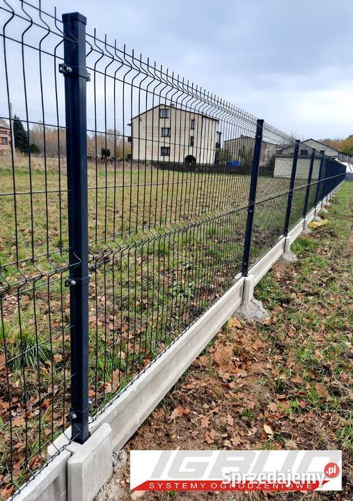 Ogrodzenie panelowe 3D wysokość 153 podmurówka