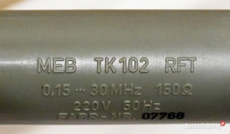 Sonda pomiarowa MEB TK102 RFT 01530 MHz 150 omów Gliwice