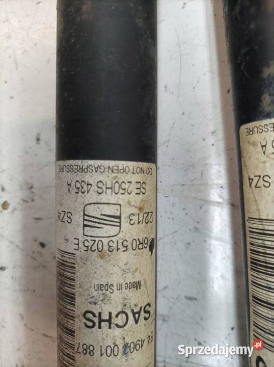 AMORTYZATOR PRAWY LEWY TYŁ SPRĘŻYNY KPL 6J