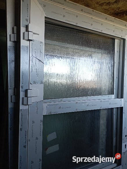Drzwi aluminiowe zewnetrzne szare Drzwi zewnętrzne Grodzisko
