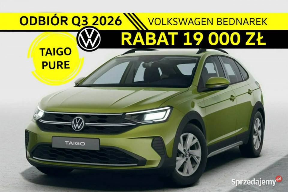 Volkswagen Taigo Nowa wersja Pure 10 TSI 116 DSG elektryczne lusterka Volkswagen łódzkie Łódź