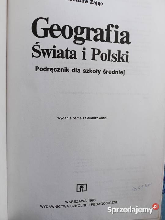 Geografia Piskorz Zając podręczniki szkolne Warszawa